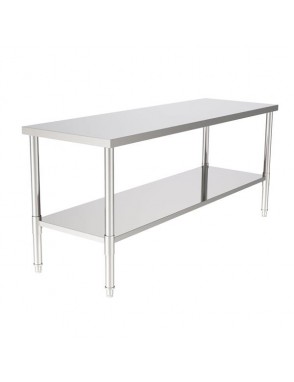 72" Stainless Steel Galvanized Work Table (without Back Board)