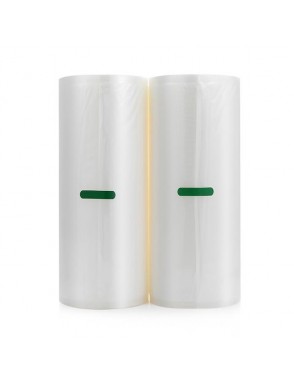 2 pcs 8"x50'（20cmx15m）Vacuum Food Packaging Bag Dot Rolls
