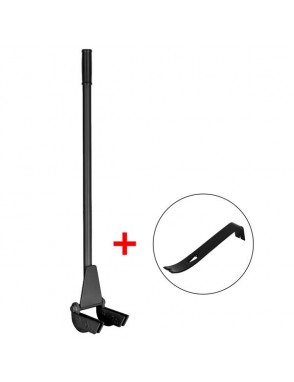 [US-W]Oshion 44" Pallet Buster Tool with Iron Nail-Removal Crowbar Black