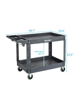 Oshion SC252-L2 Large Two-Layer Plastic Trolley